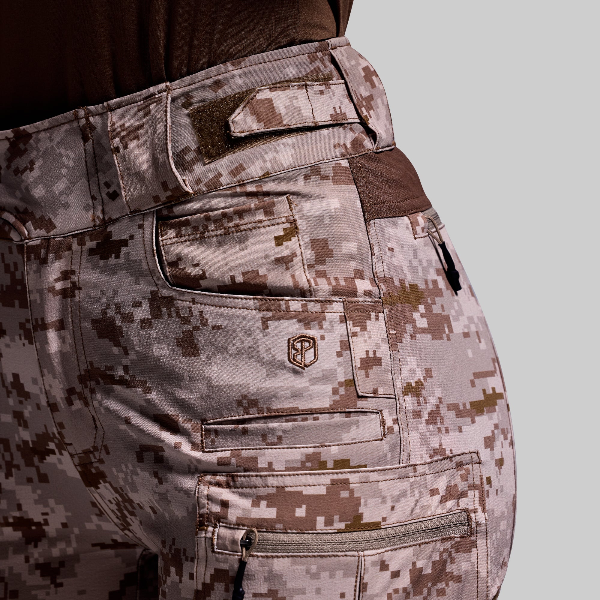 Women's Tactical Pants - Desert Digital Camo Combat Pants for Outdoor, Hiking & Airsoft | Lightweight Durable Military Style Cargo Pants