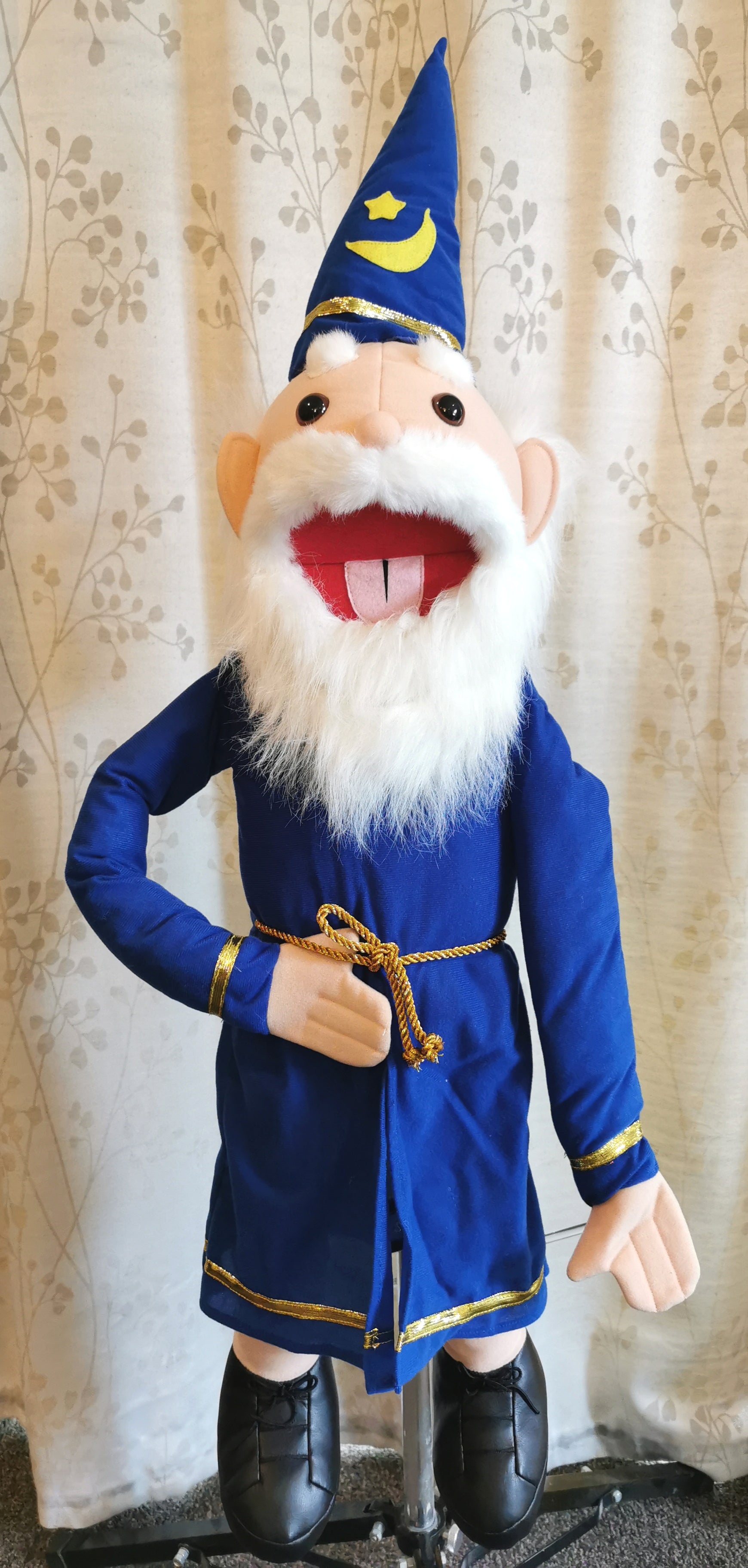 Dazzler the Wizard - 90cm Large Hand Puppet for Kids & Storytelling (Code 52) | Perfect for Puppet Shows, Classroom Activities & Imaginative Play