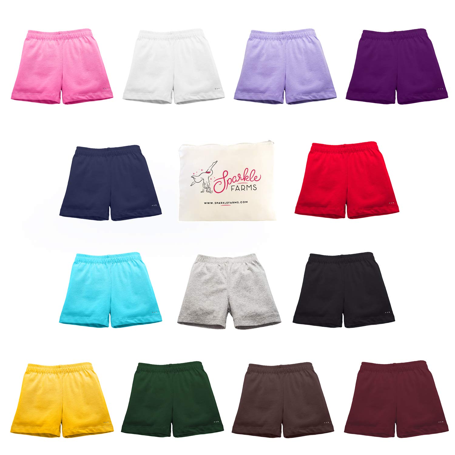 3 Pack Girls' Modesty Shorts for Under Dresses - Bike Riding, School Uniforms, Dance, Playground & Active Wear - Soft & Breathable Cotton Blend for All-Day Comfort