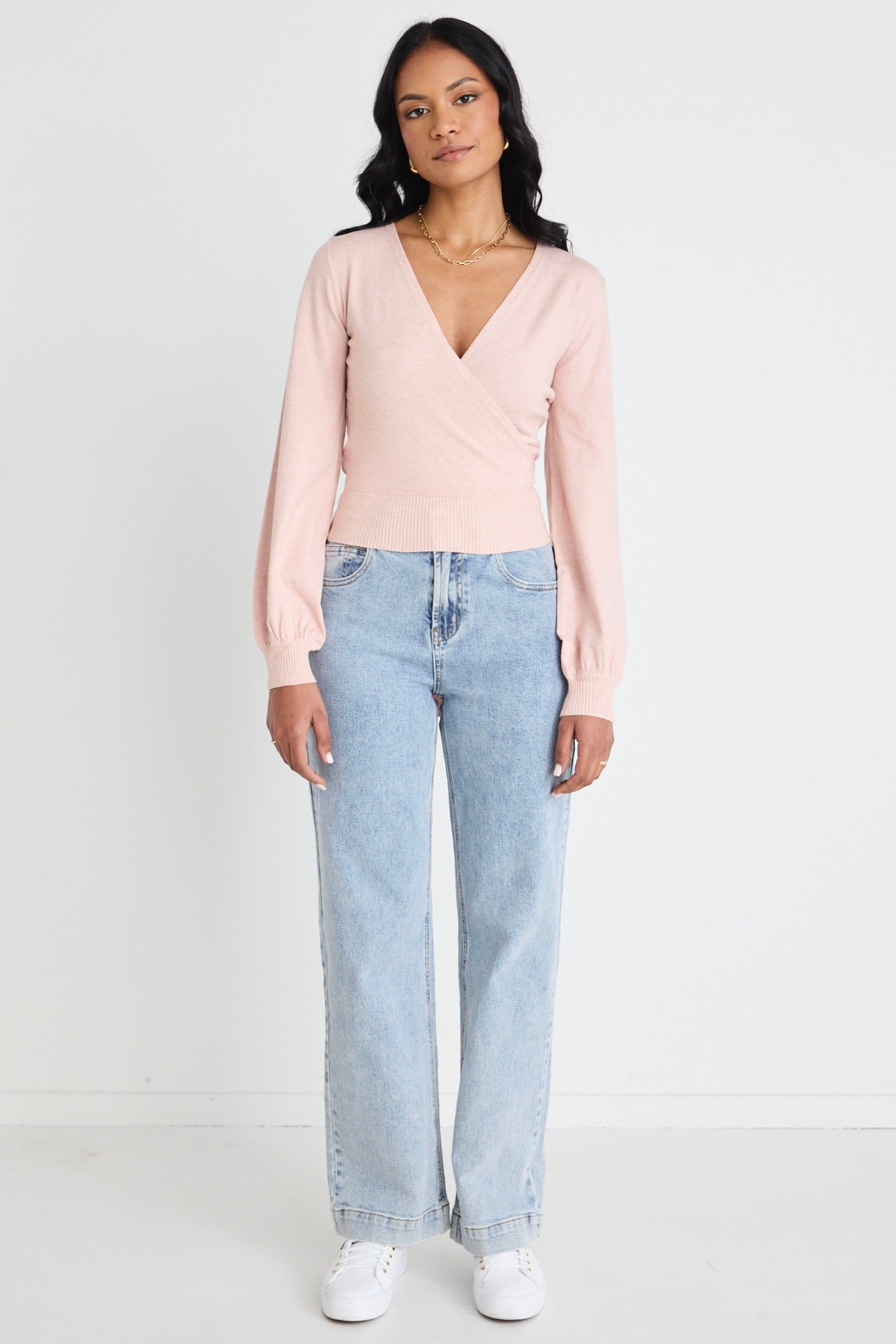 Cross My Heart Blush Ballerina Fine Knit Wrap Cardigan - Soft Women's Sweater for Office, Date Night & Casual Outfits