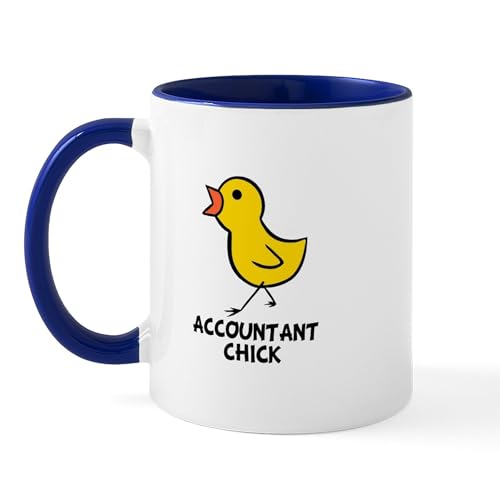 White/Navy Inside - Accountant Chick Mug