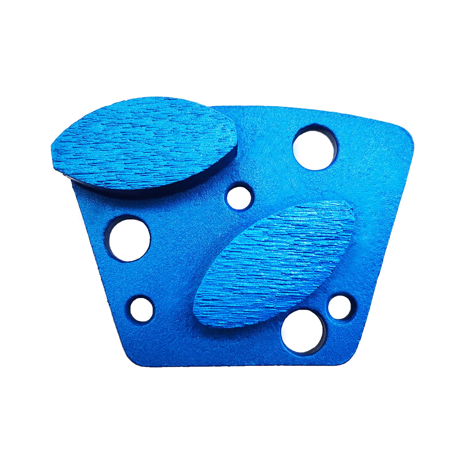 9 Pcs Professional Trapezoid Diamond Grinding Shoes - Extra Soft Bond for Extra Hard Floors (80 Grit, 2 Oval Segments, XS Bond) - Perfect for Concrete, Granite & Marble Floor Polishing & Restoration