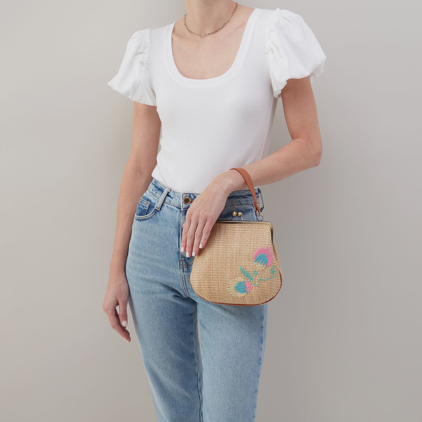 Alba Crossbody Straw Woven Handbag - Natural Straw Color - Perfect for Beach, Summer Outfits & Casual Day Trips