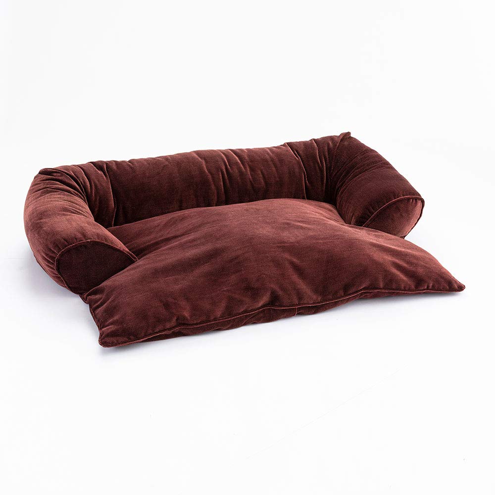 Snoozer Pet Products - Medium Dog Bed for Small to Medium Dogs, Soft & Comfortable Bordeaux Plush - Perfect for Home, Office, or Travel Use