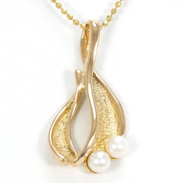 18K Yellow Gold Pearl Necklace for Women - Elegant & Timeless Jewelry Gift for Wedding, Anniversary & Special Occasions