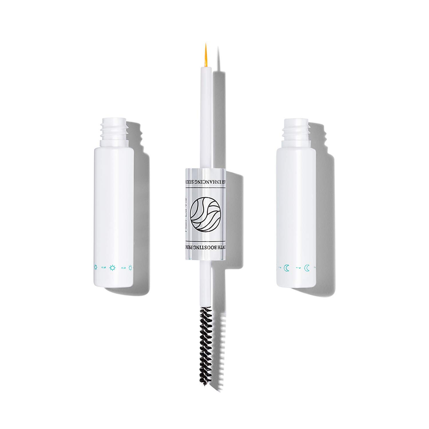 Hair La Vie Lash24 Eyelash & Eyebrow Growth Serum - AM Primer & PM Boost Dual Formula for Longer Lashes - 2 Month Supply - Natural Lash Enhancer for Day & Night Use - Perfect for Daily Beauty Routine & Special Occasions