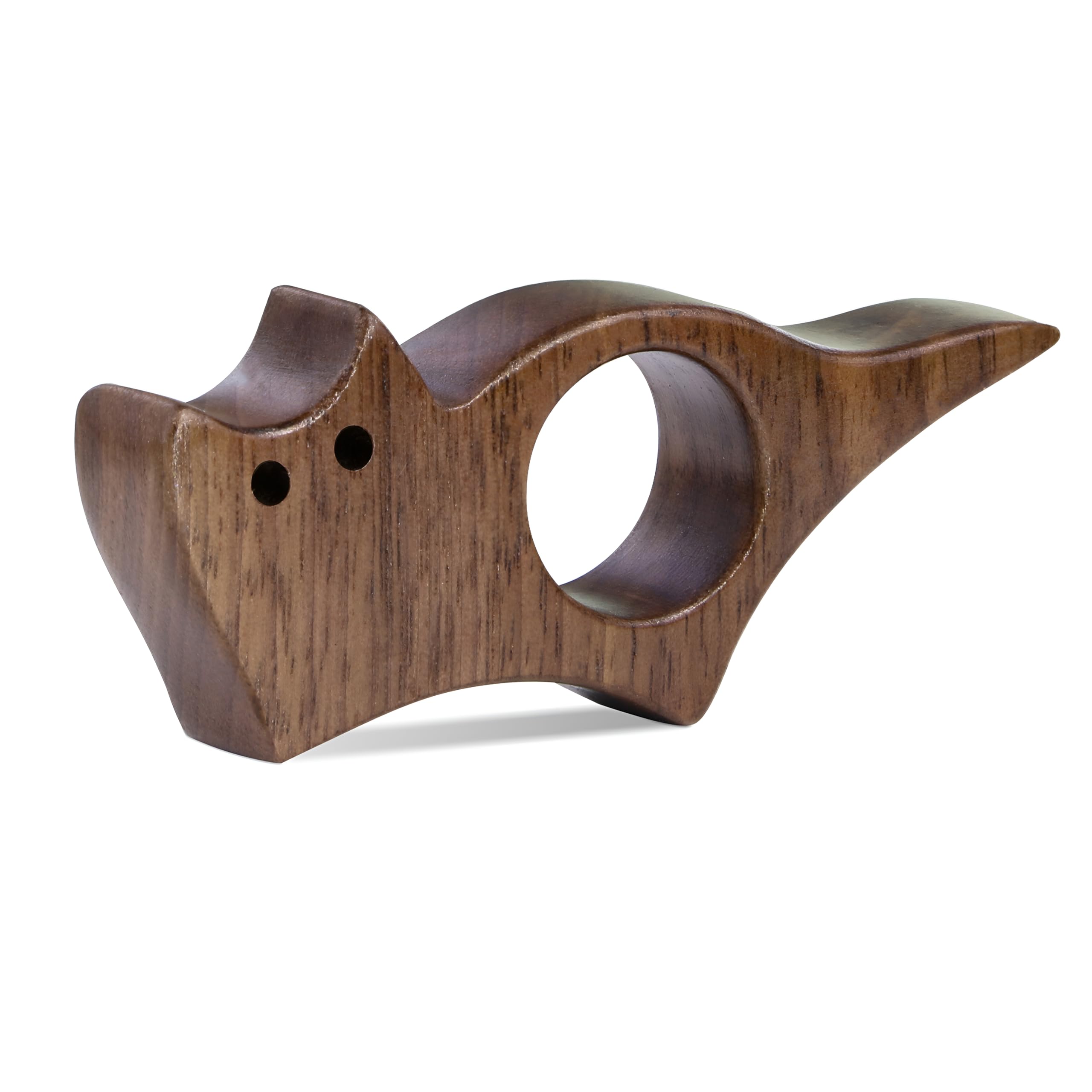 Premium Walnut Wood Cat Book Page Holder - Smooth Finish Reading Accessory for Book Lovers | Perfect Literary Gift for Women & Bookworms | Ideal for Home Libraries, Reading Nooks & Cozy Reading Sessions