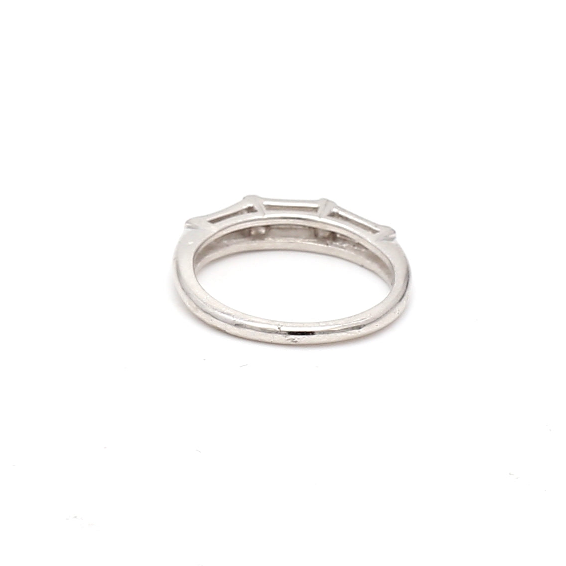 0.28 Carat Baguette Cut H VS1 Diamond Platinum Wedding Band Ring - Elegant Engagement & Anniversary Jewelry Gift for Women