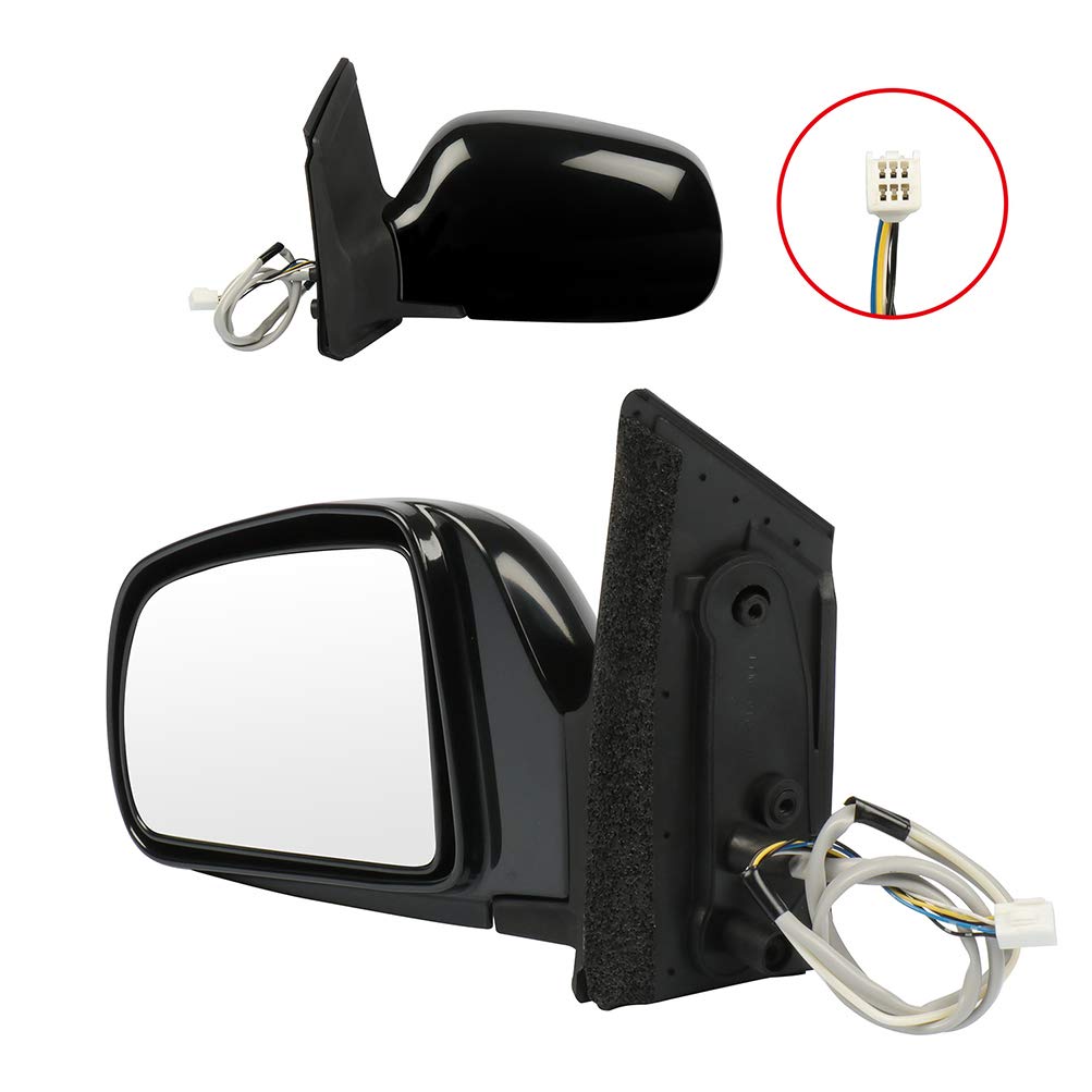 Power Adjustable Heated Manual Folding Left Side Exterior Mirror for 1998-2003 Toyota Sienna - Perfect for Winter Driving and Enhanced Safety