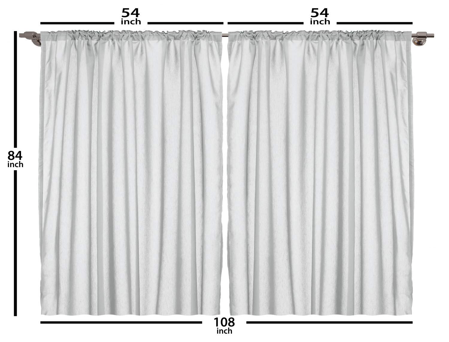 Ambesonne Hong Kong Cityscape Curtains - Victoria Harbor Urban View Window Drapes, 2 Panel Set 108