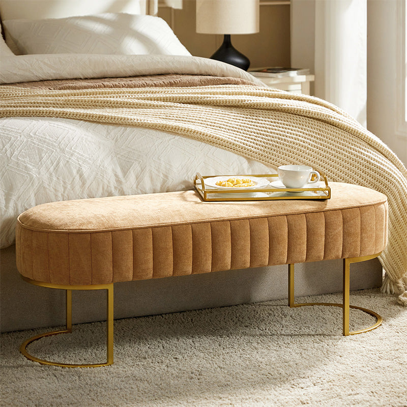 Damian Entryway Bench with Storage & Sturdy Metal Base - Modern Hallway Shoe Bench for Entryway, Living Room & Bedroom - Perfect for Organizing Shoes, Hats & Bags