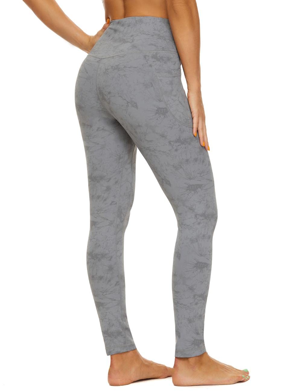 CCKO High Waisted Yoga Pants for Women with Pockets - Stretchy Workout Leggings with Tummy Control - Perfect for Gym, Running & Everyday Wear