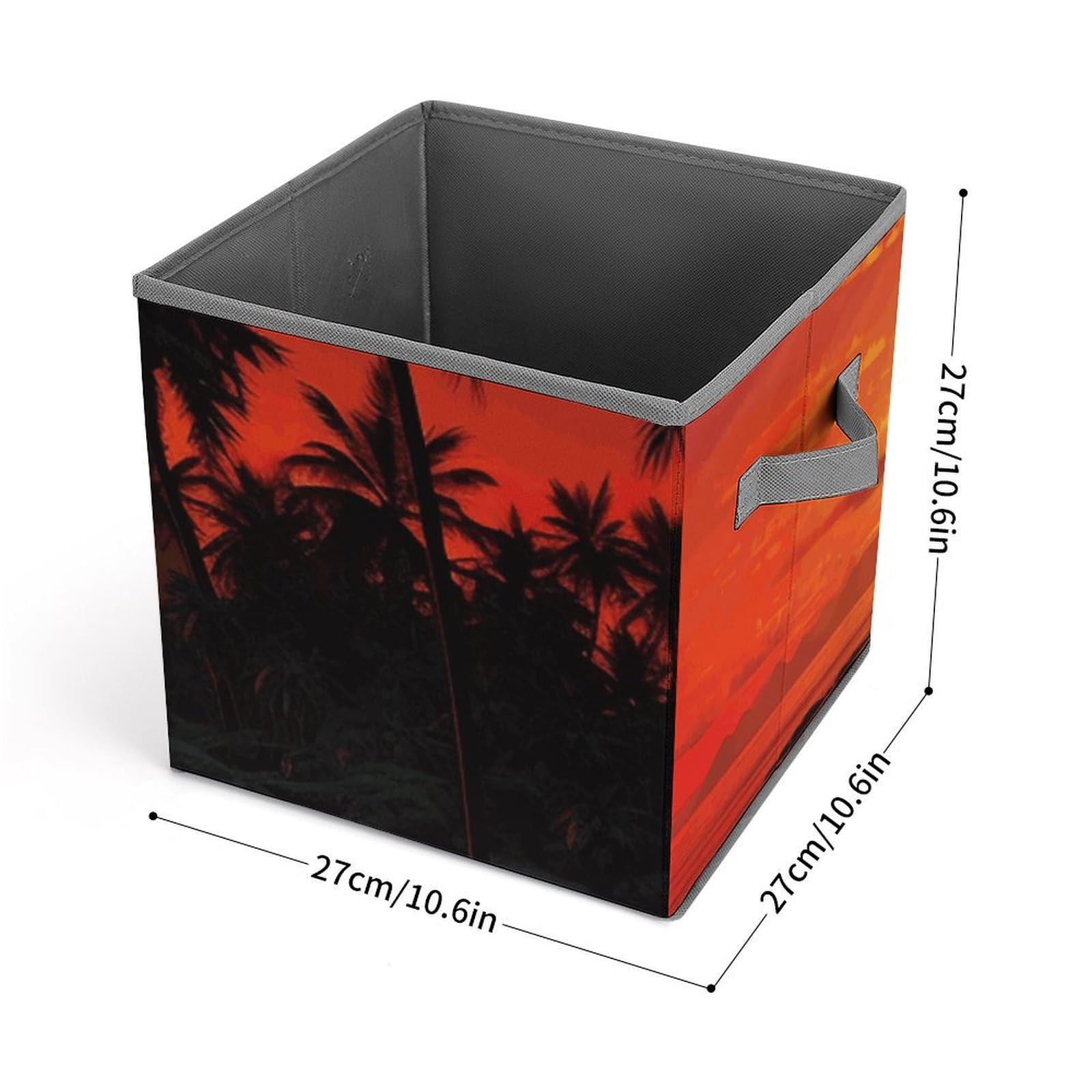 Large Collapsible Storage Bins with Handles - 10.6