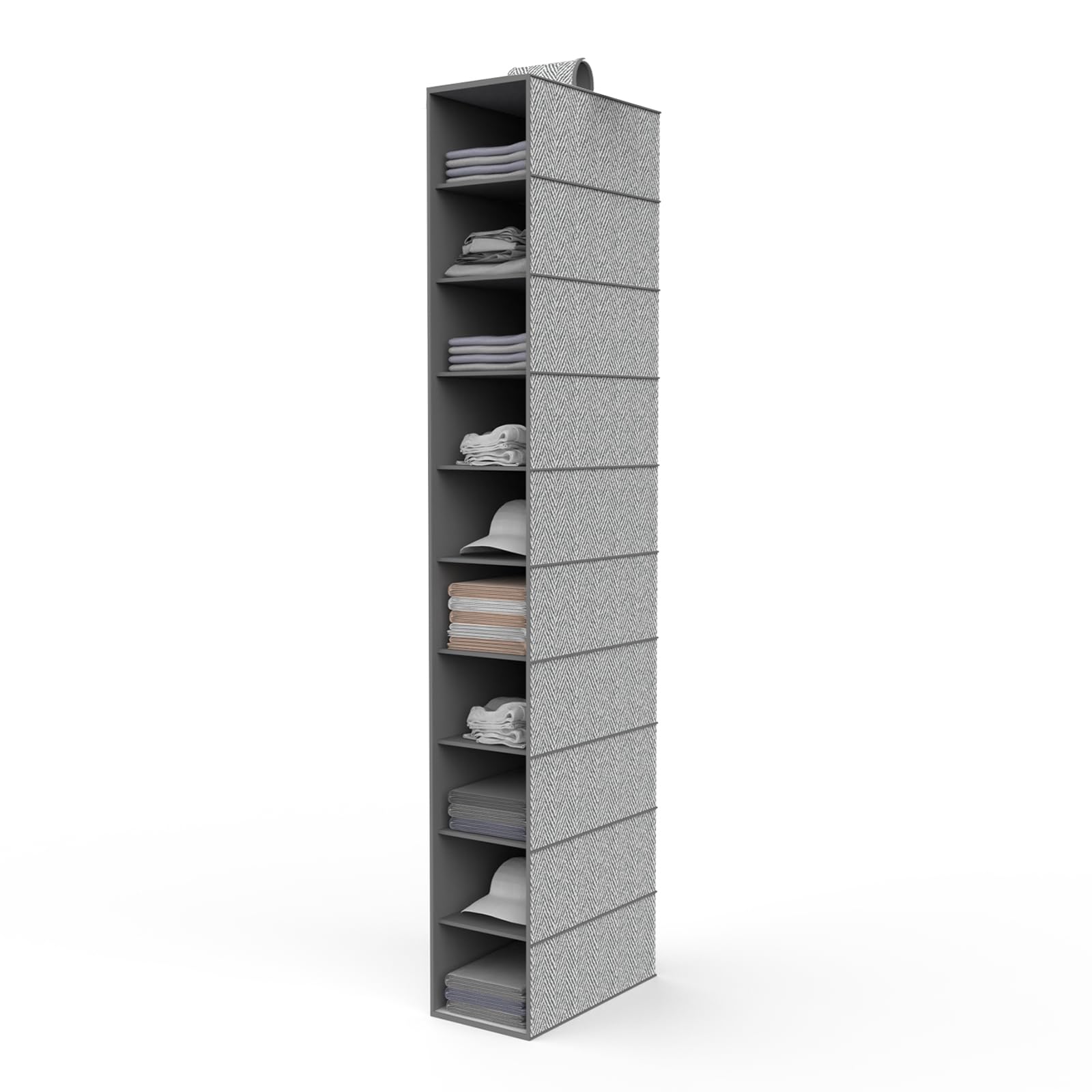 10-Shelf Hanging Shoe Organizer - Space Saving Closet Storage for Shoes, Boots & Accessories | Perfect for Bedroom, Dorm & Small Spaces Organization