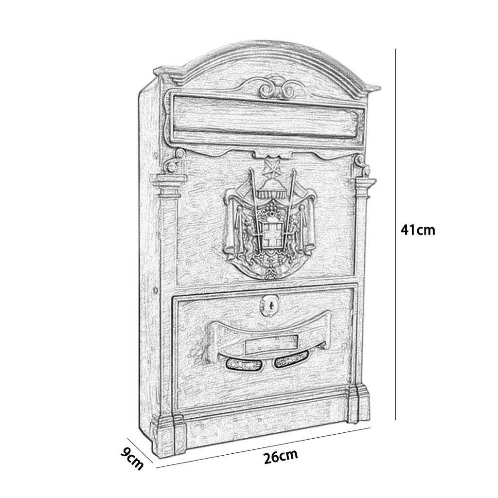**Waterproof Outdoor Mailbox Villa - Durable, Easy to Clean Multi-Functional Parcel Delivery Box (Black) - Perfect for Porch, Garden & Secure Package Drop-Off**