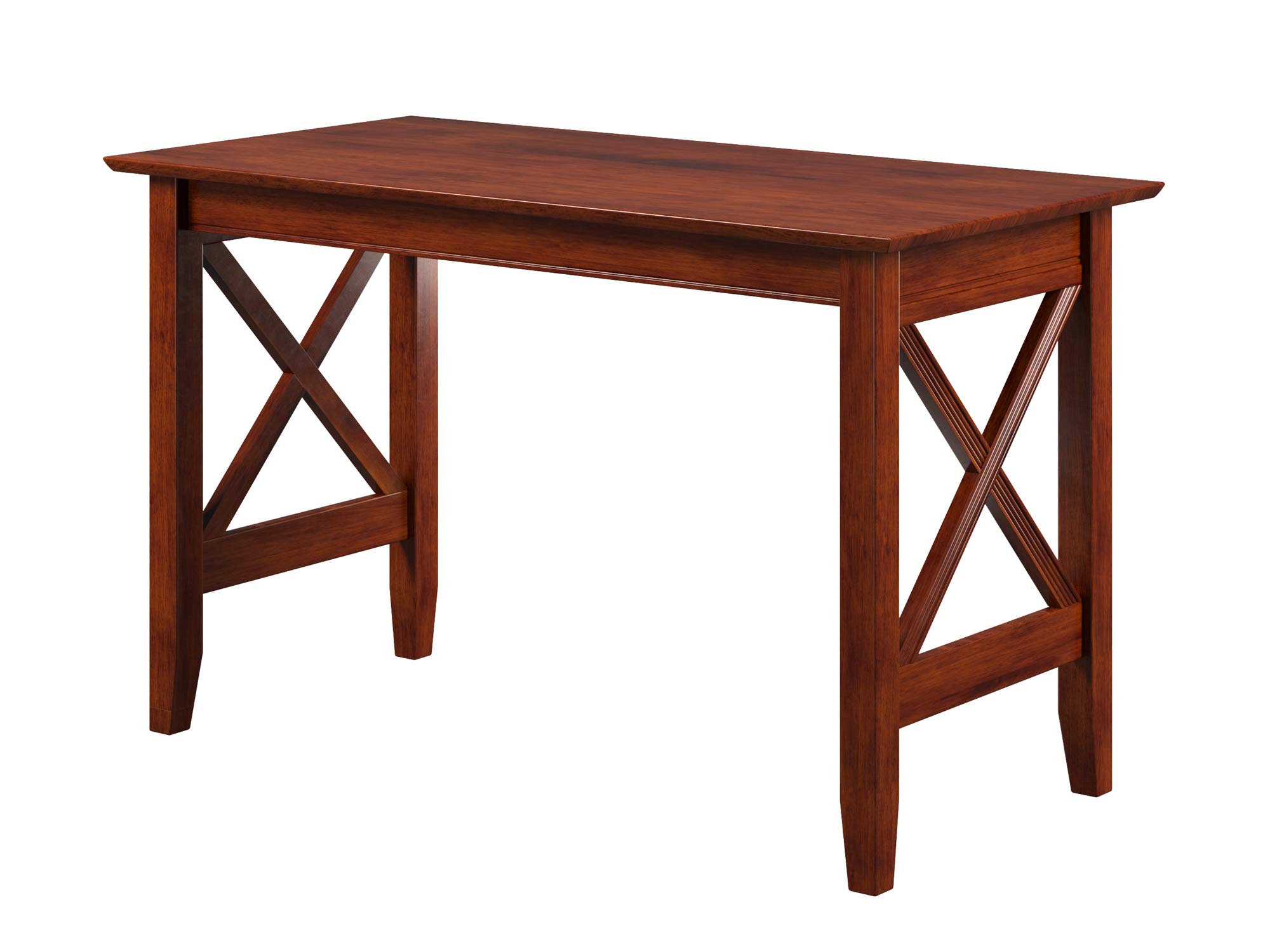 Solid Wood Multi-Purpose Desk - Sturdy Writing Desk, Craft Table & Computer Workstation for Home Office, Study & Craft Room (Brown)