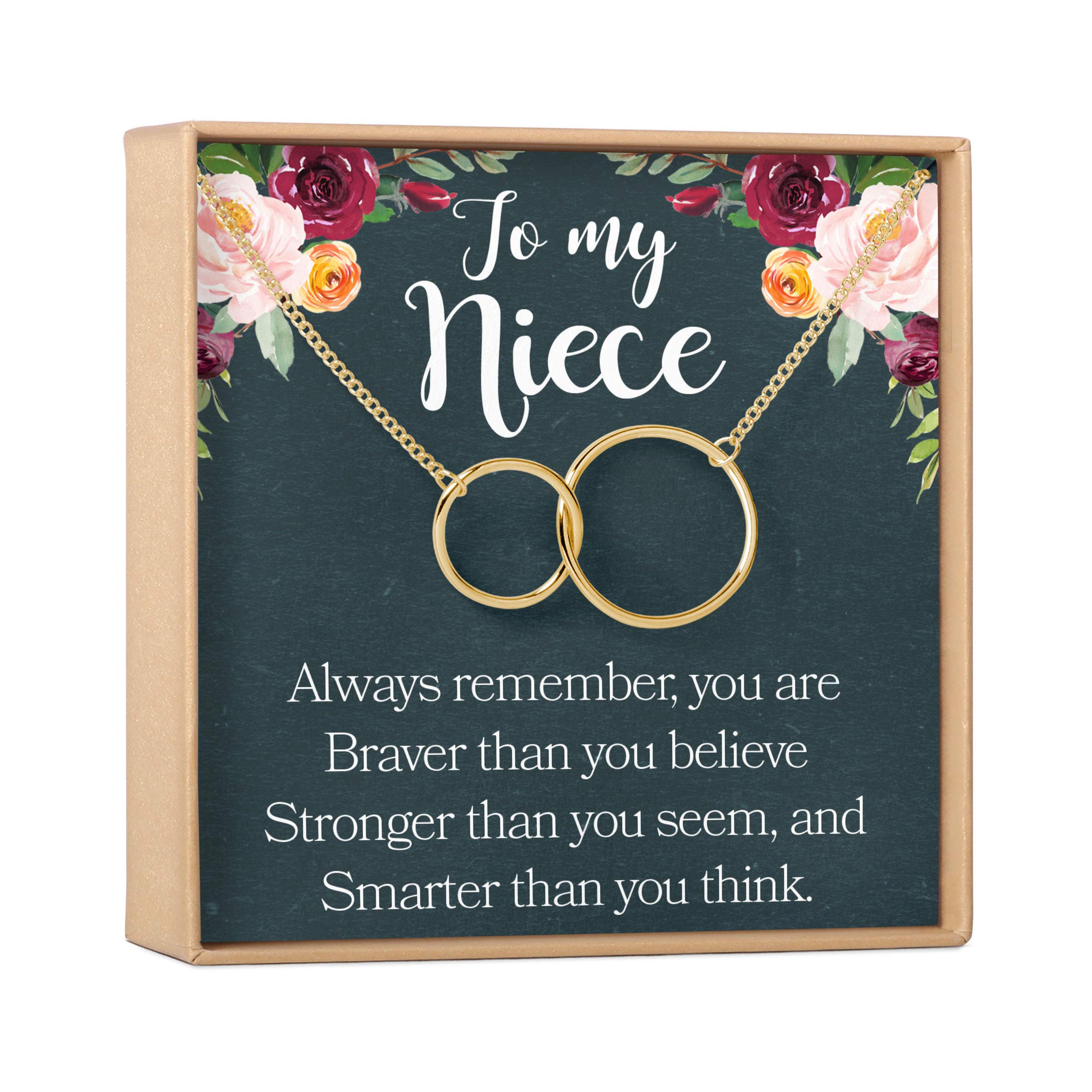 Heartfelt Niece Necklace Gift Set - Elegant Jewelry with Greeting Card for Birthday, Christmas, Graduation & Special Occasions | Perfect for Nieces, Goddaughters & Loved Ones