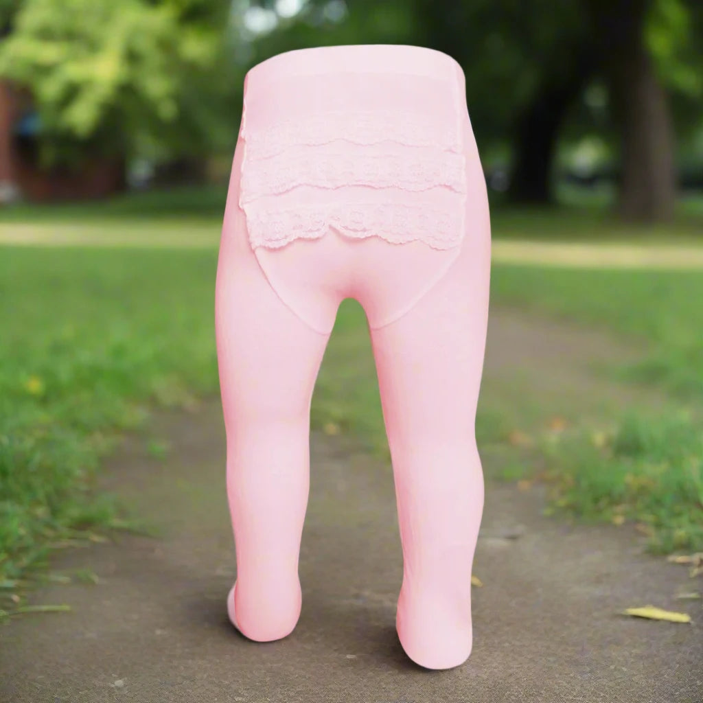 Baby Girl's Rhumba Tights (120) - Soft & Stretchy Dance Tights for Toddlers - Perfect for Ballet, Dance Class & Performance
