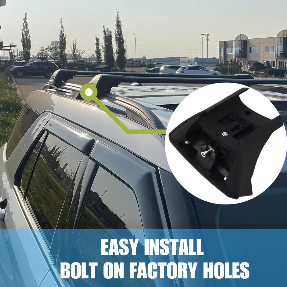 **Heavy Duty Black Roof Rack Cross Bars for Ford Explorer 2020-2025 | XLT, Limited, ST Models | Cargo Carrier, Kayak, Canoe, Bike, Snowboard, Ski Rack | Perfect for Road Trips & Outdoor Adventures**