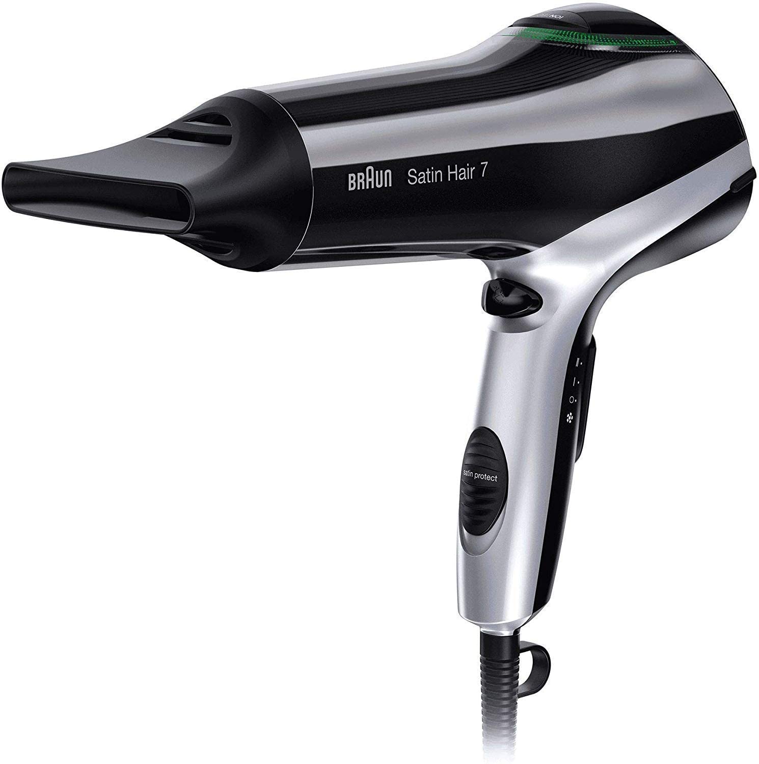 Braun HD710 SatinHair 7 Professional Hair Dryer 220V-240V for International Use - Salon Quality Blow Dryer for Smooth & Shiny Hair at Home or Travel
