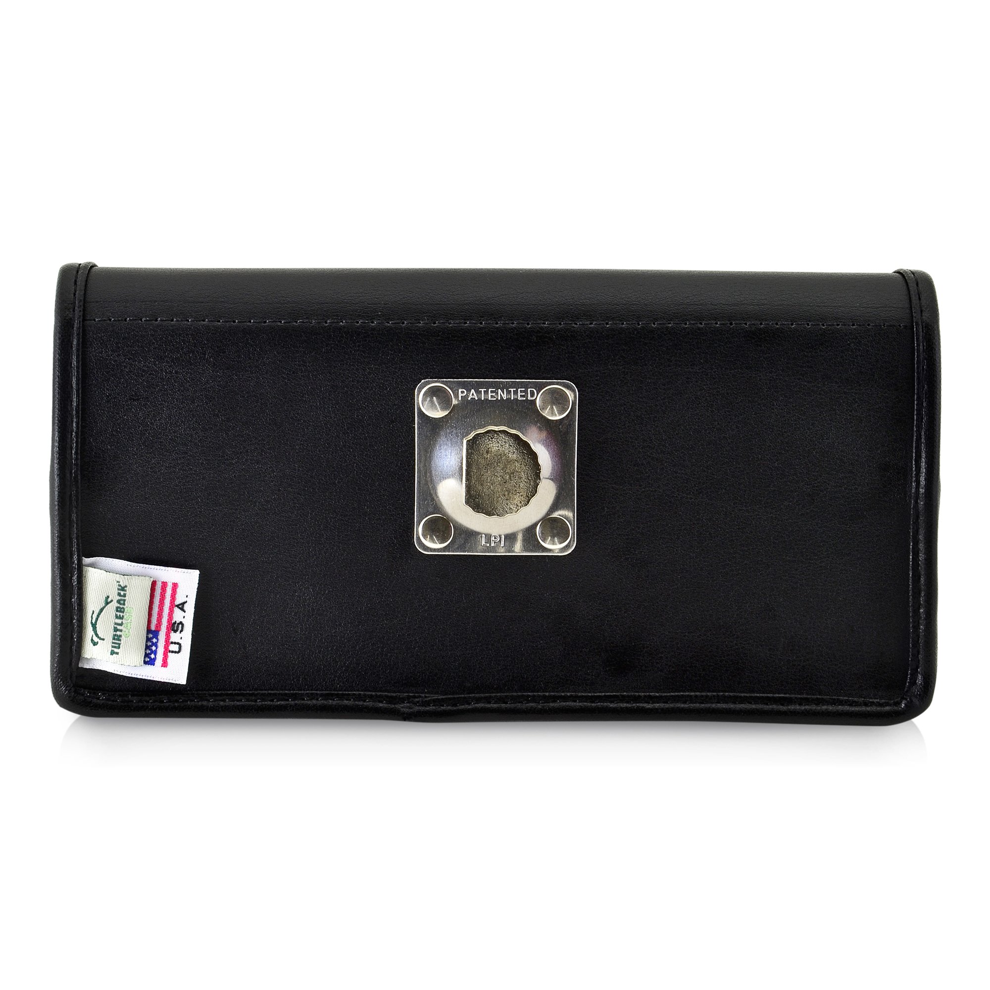 Premium Leather Phone Holster for Samsung Galaxy S25-S20 – Black Belt Clip Holder Compatible with Slim Cases – Magnetic Closure & Durable Metal Clip – Perfect for Work, Hiking, and Outdoor Activities