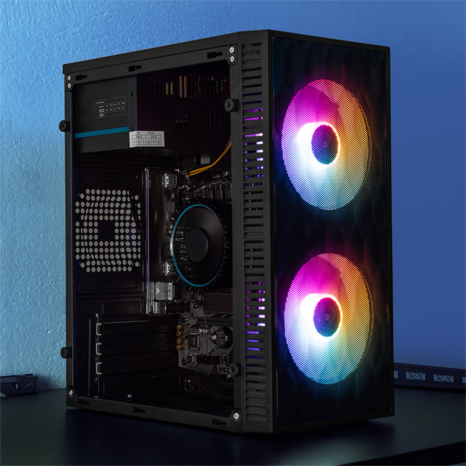 Xtreme PC Gaming Computer - Intel Core i5 12400, 16GB RAM, 1TB SSD, WiFi - Fuji Black | High-Performance Desktop for Gaming, Streaming & Work