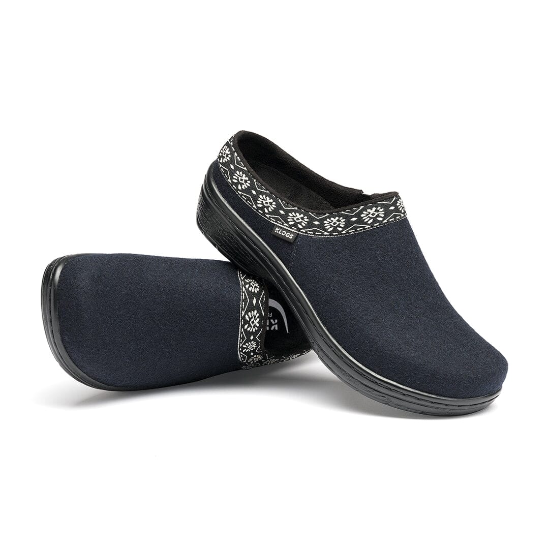 KLOGS YORK WOOL CLOG - Comfortable & Warm Women's House Slippers for Indoor/Outdoor Use - Perfect for Home, Office, and Relaxation