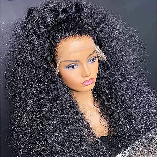 black curly wig