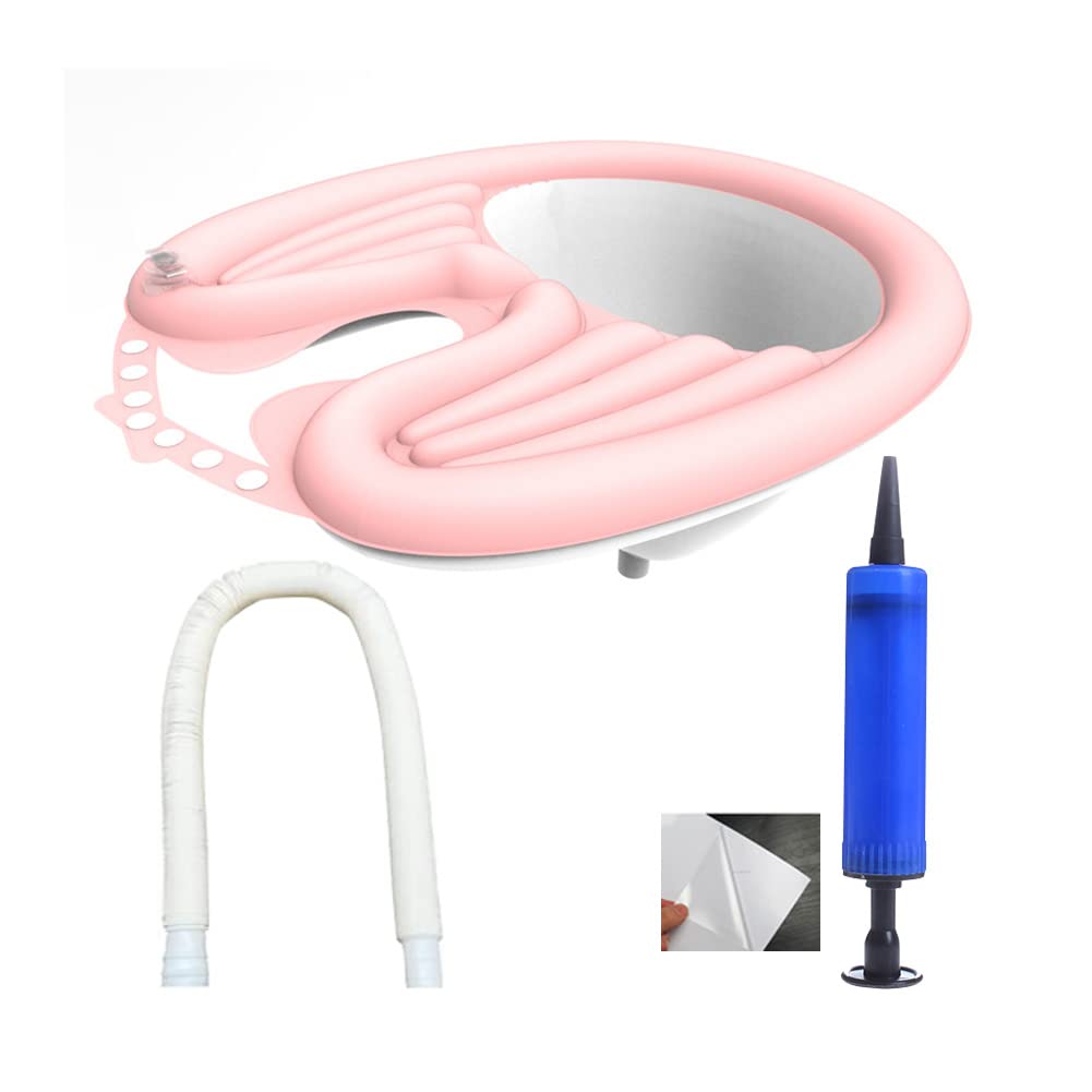 Portable Inflatable Shampoo Bowl - Lightweight Hair Washing Basin with Drain Tube for Elderly, Disabled & Bedridden - Perfect for Home Care, Salon & Hospital Use