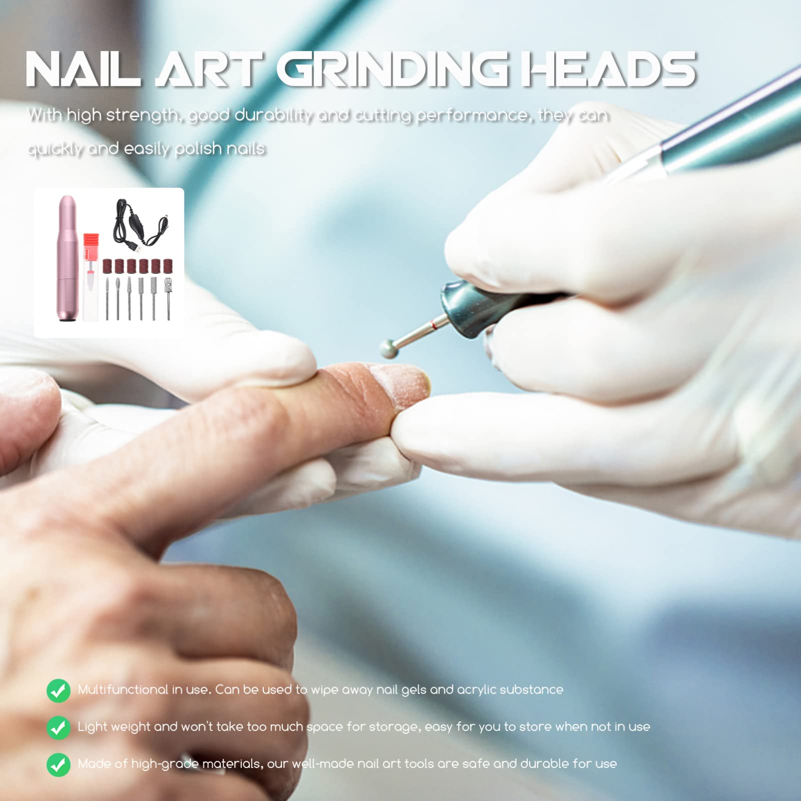 Professional Electric Nail Drill Machine Kit - Salon Manicure & Pedicure Tool for Nail Shaping, Filing & Polishing | Perfect for Home & Salon Use, Nail Art Enthusiasts & DIY Beauty Care