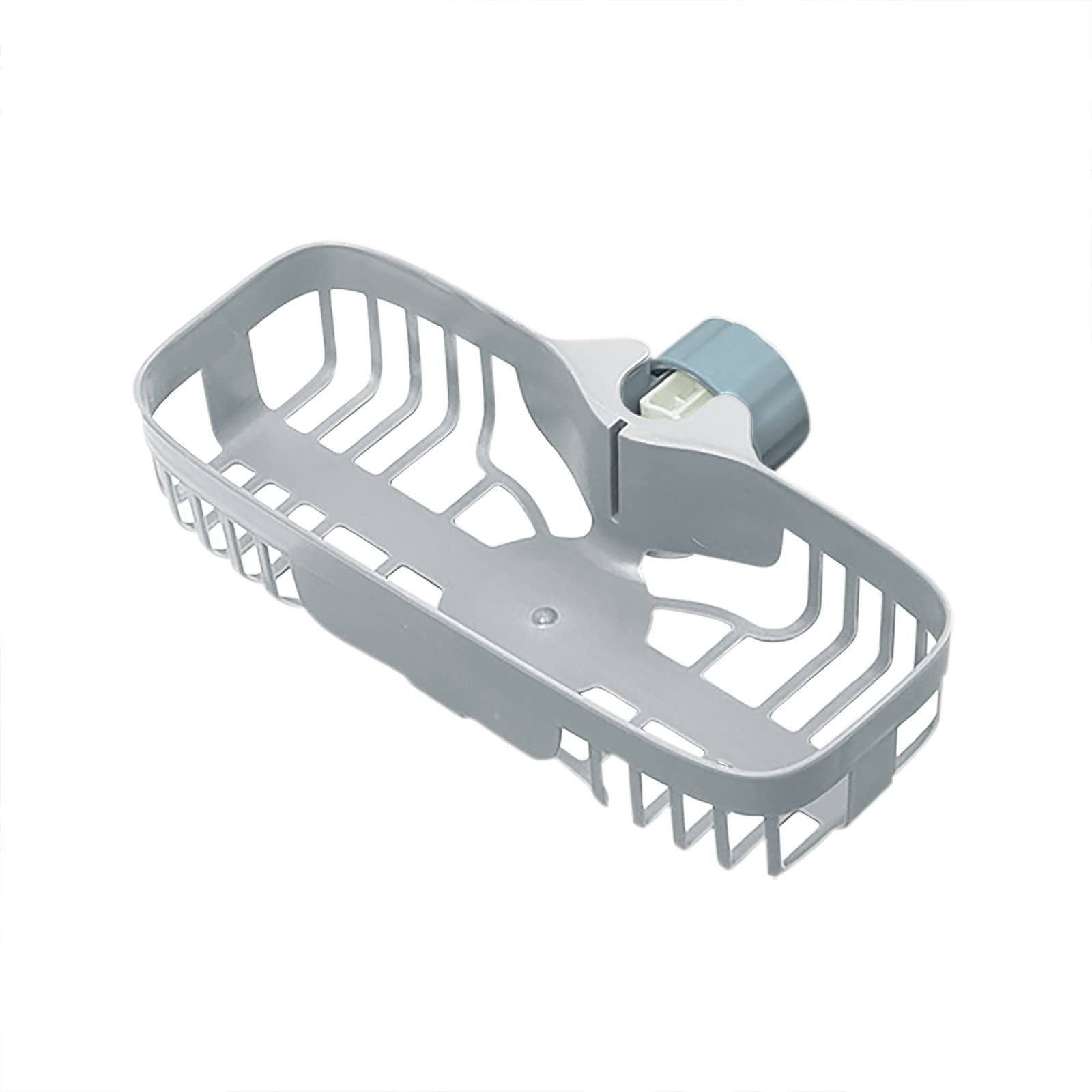 Stainless Steel Kitchen Sink Drainer - 2 Tier Dish Rack with Sponge & Towel Holder | Space-Saving Faucet Storage Rack | Grey Drain Basket for Organized Kitchen (One Size) | Perfect for Small Kitchens & Countertop Organization
