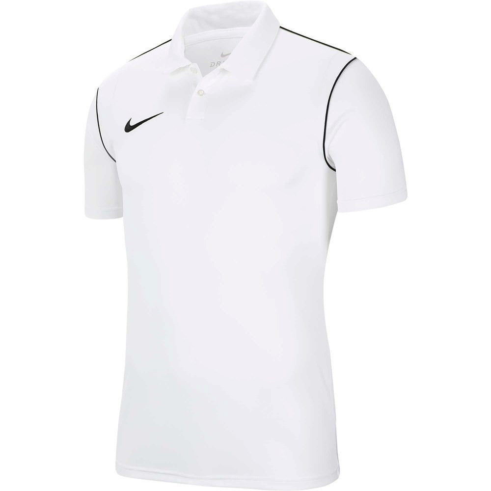 Nike Park 20 Polo Shirt for Men - White Performance Golf Polo with Moisture-Wicking Fabric - Perfect for Golf, Casual Wear & Outdoor Activities