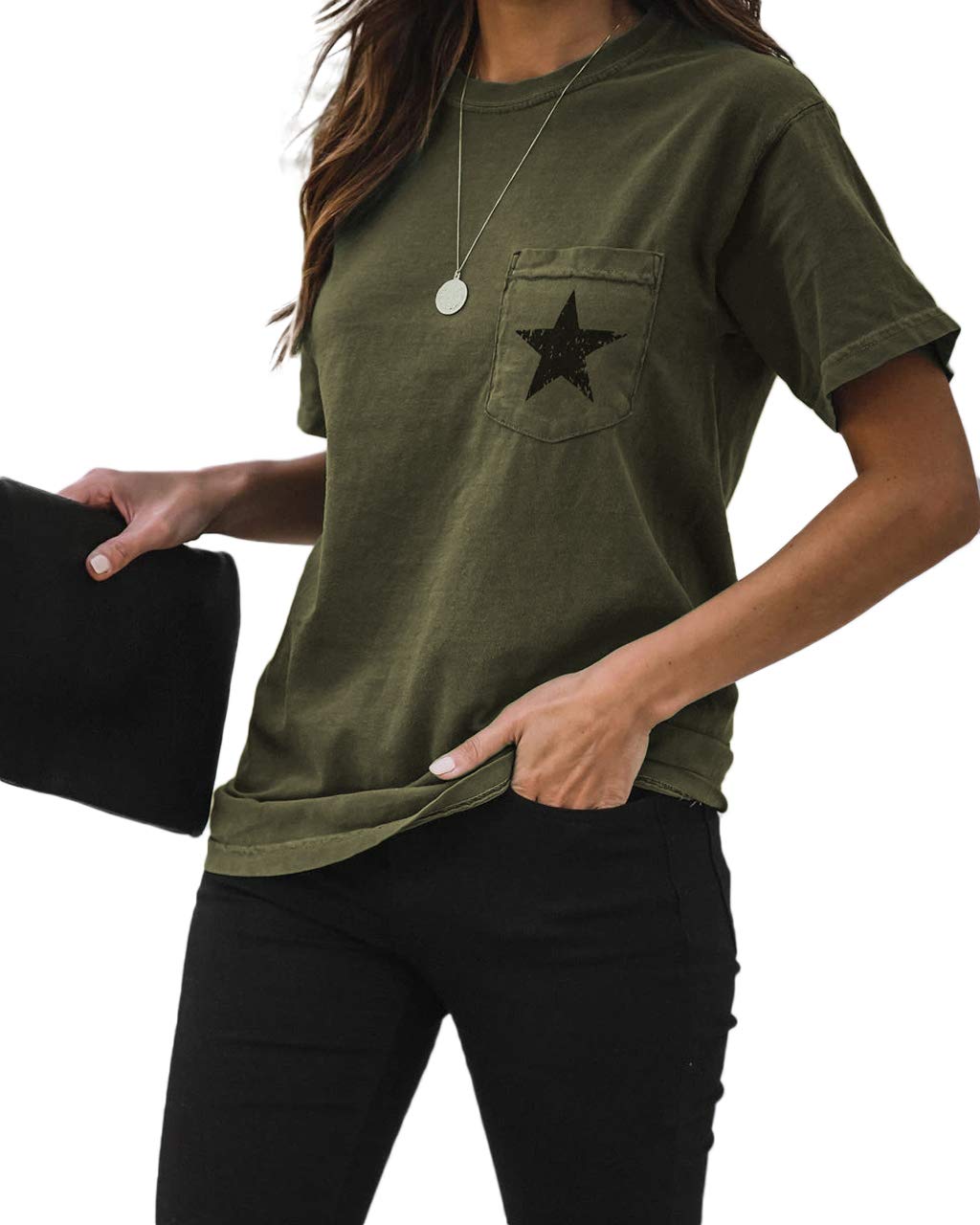 Women's Short Sleeve Graphic T-Shirt - Casual Crew Neck Basic Tee Top | Perfect for Everyday Wear, Weekend Outfits & Summer Fashion