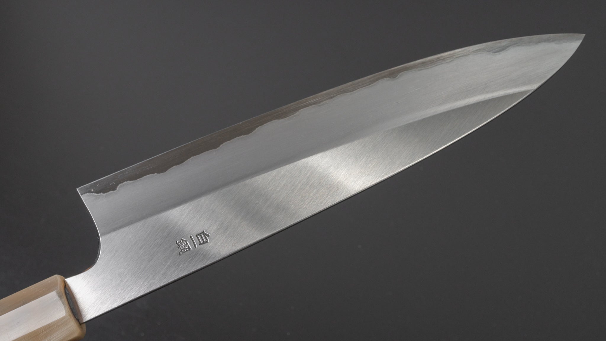 Hitohira Togashi White #1 Stainless Clad Migaki Gyuto 210mm Japanese Chef Knife with Taihei Rosewood Handle - Perfect for Sushi, Meat Cutting & Professional Kitchen Use