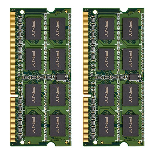 PNY Performance 16GB DDR3 1600MHz SODIMM Laptop Memory Kit (2x8GB, CL11, 1.35V) - Upgrade for Gaming, Business & Multimedia Notebooks