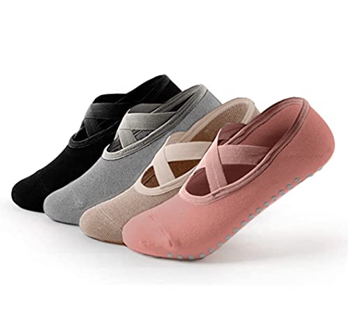 Yinxily Non-Slip Pilates Socks for Women - Grip Yoga Socks with Toe Separators for Barre, Dance & Workouts - Perfect for Yoga Studios, Home Exercise & Fitness Classes