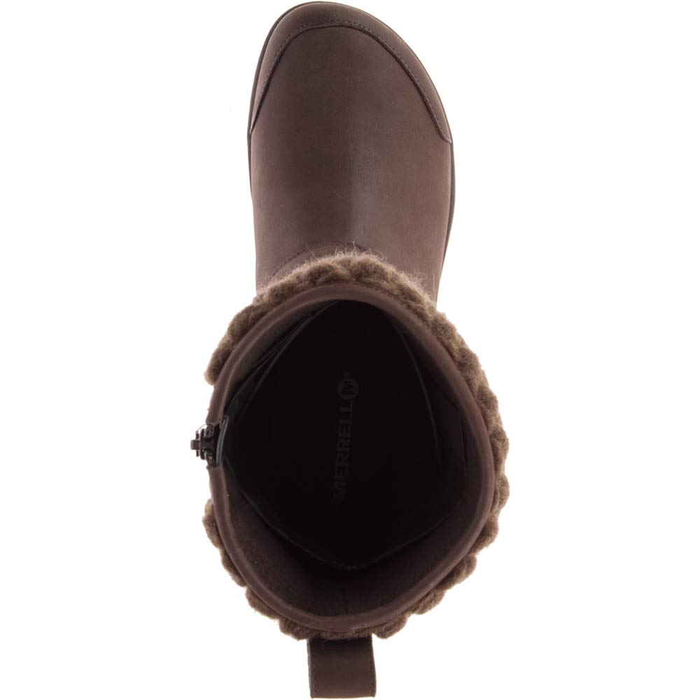 Merrell Women's Encore Kassie Tall Wool Boots - Waterproof Winter Hiking Boots for Women with Arch Support - Perfect for Snow, Rain & Cold Weather Outdoor Activities