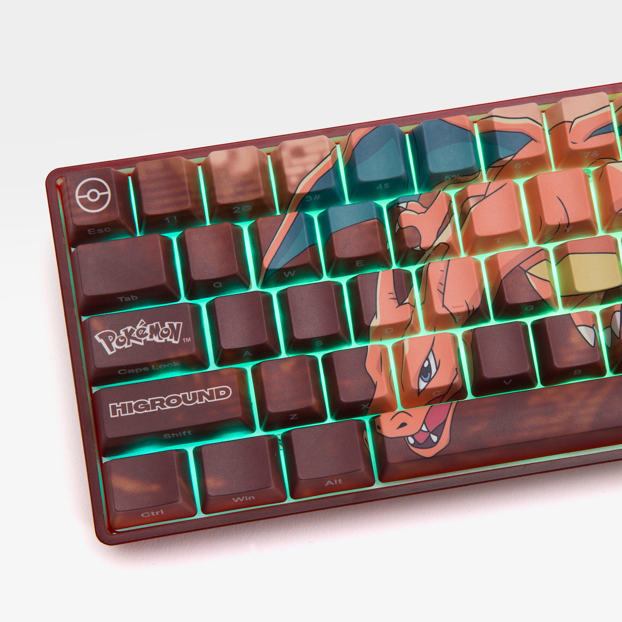 Pokémon + HG Basecamp 65HE Mechanical Keyboard - Charizard Edition | Custom Gaming Keyboard for PC & Mac | Perfect for Competitive Gaming & Typing