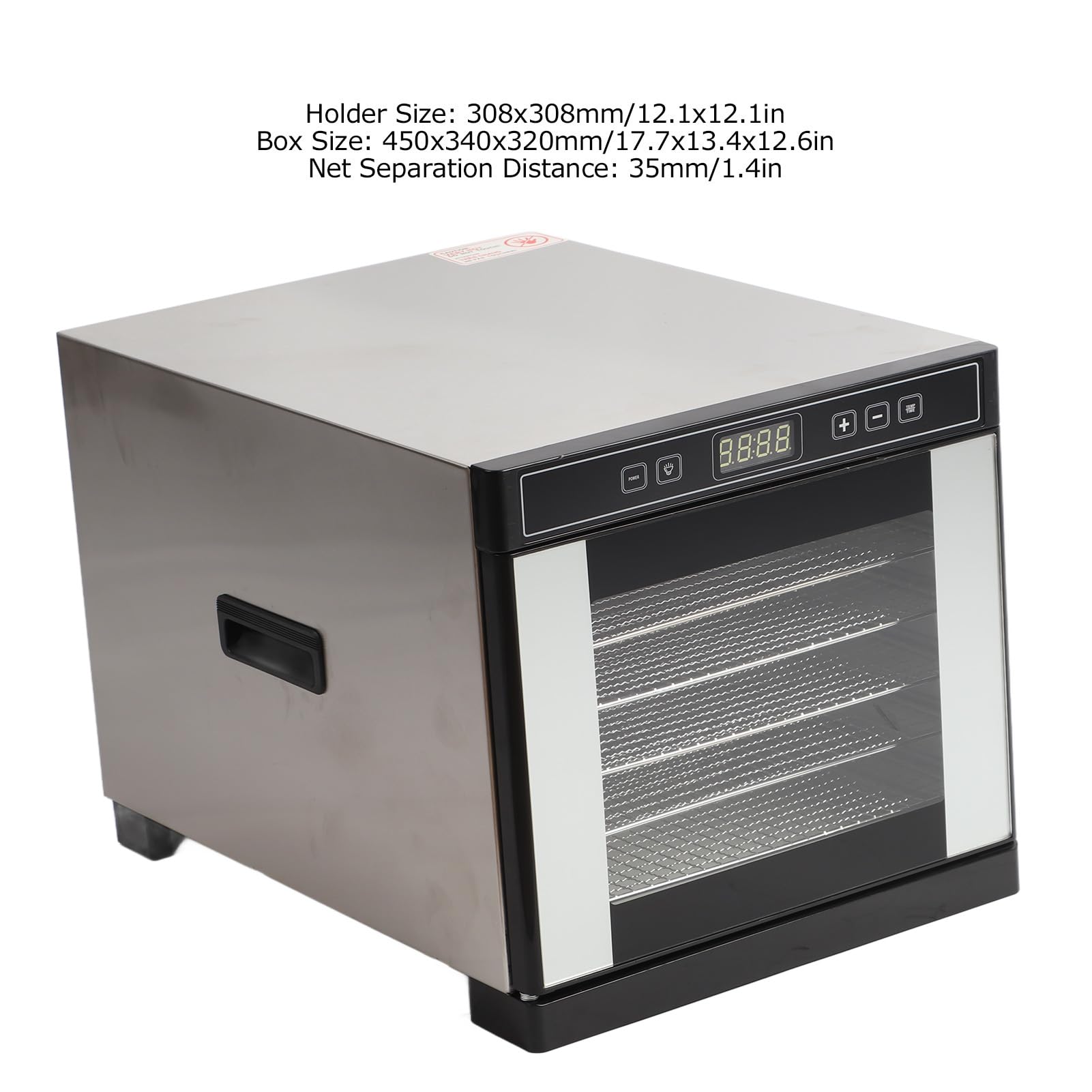 Best 6-Tray Food Dehydrator with Adjustable Temperature Control - Perfect for Making Beef Jerky, Dried Fruits, Meat Snacks & Healthy Pet Treats - Ideal for Home Kitchen, Camping & Food Preservation