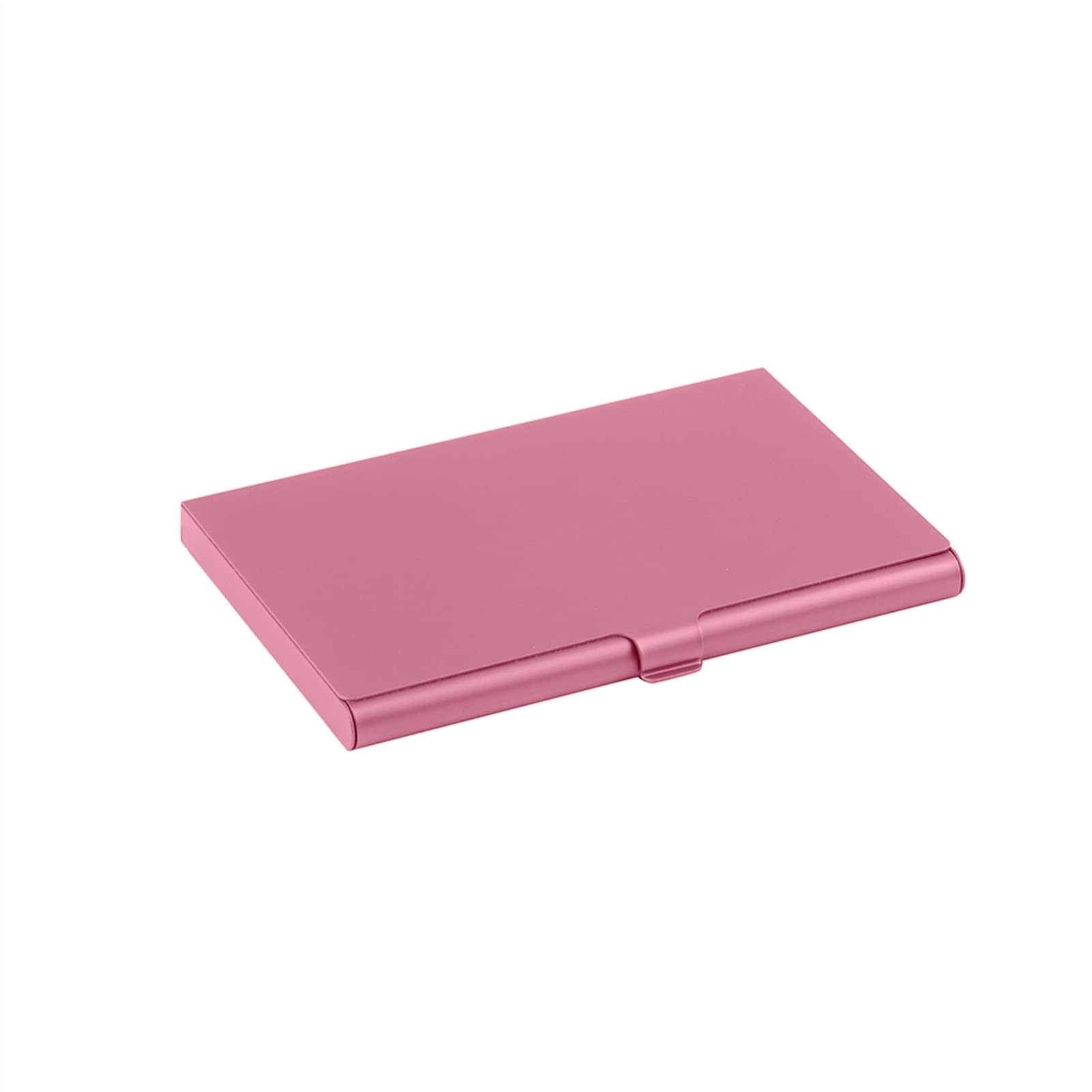 Premium Stainless Steel Business Card Holder for Men - Slim Metal Wallet Card Case with Aluminum Bracket - Elegant Credit Card & Name Card Organizer (Pink) | Perfect for Corporate Gifts, Networking Events & Professional Meetings