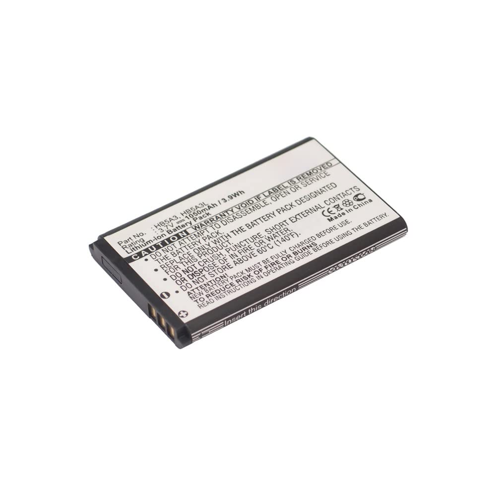 Synergy Digital Replacement Battery for Huawei HB5A3 & HB5A3L - 3.7V Li-ion 1050mAh High Capacity Cell Phone Battery | Perfect for Everyday Use, Travel, and Emergency Power Backup