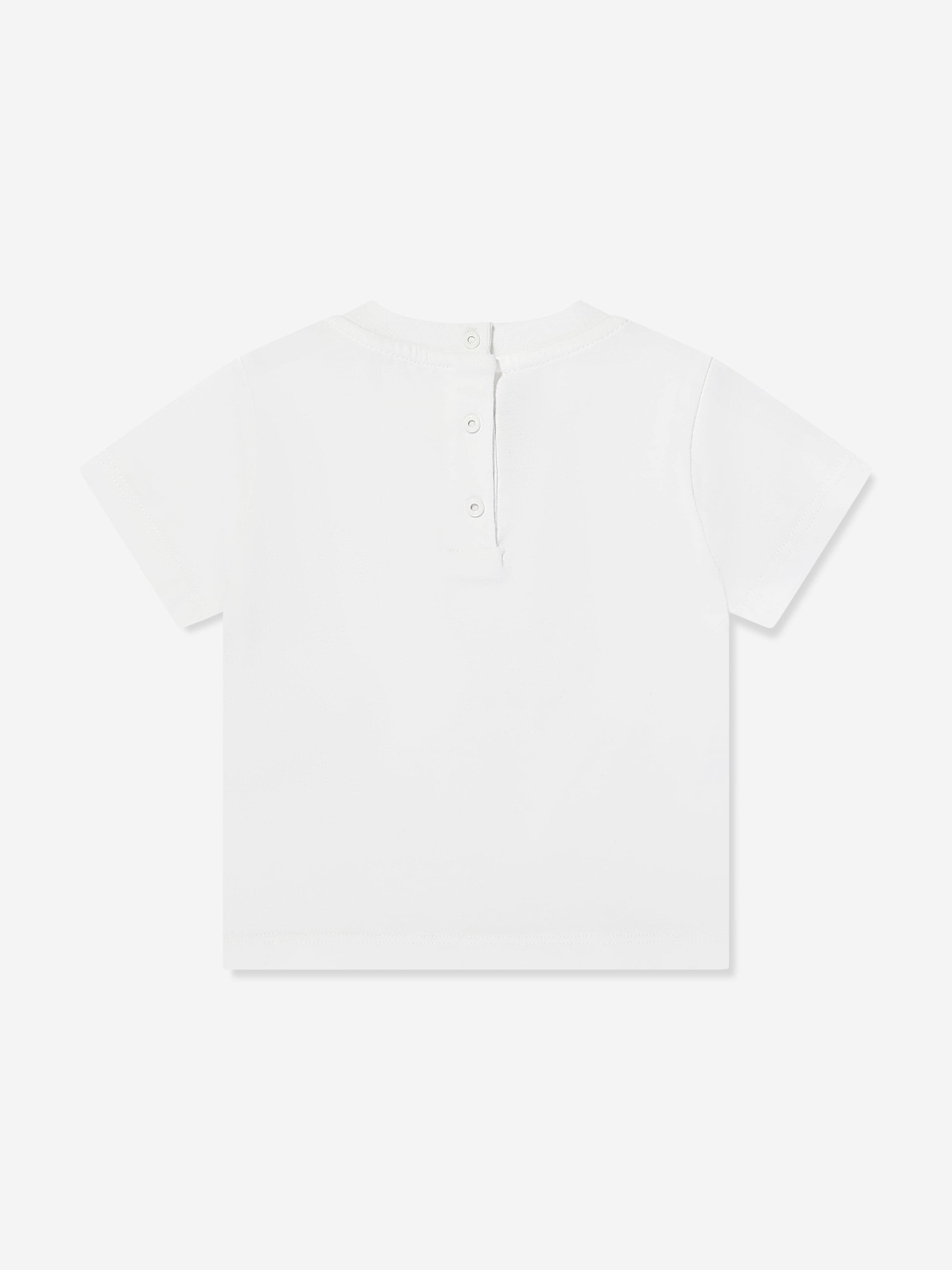 Baby Boys Shield Graphic T-Shirt - Soft Cotton White Tee for Toddlers | Playtime, Casual Outfits & Everyday Wear