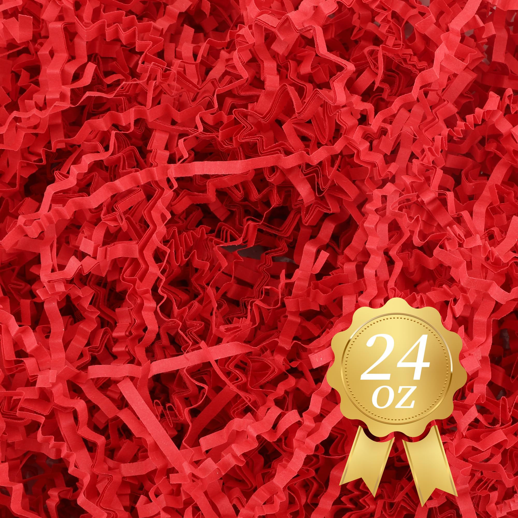 TCAIRG - 1.5 LB Red Crinkle Cut Paper Shred Filler for Gift Wrapping, Basket Filling, Party Decorations & Wedding Confetti - Premium Shredded Paper for Gift Boxes, Easter Baskets, Christmas Presents & Birthday Party Supplies