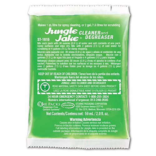 Jungle Jake Heavy-Duty Cleaner & Degreaser | All-Purpose Stain Remover for Kitchen, Garage, Grill & Industrial Use | Fast-Acting Formula for Tough Grease & Oil