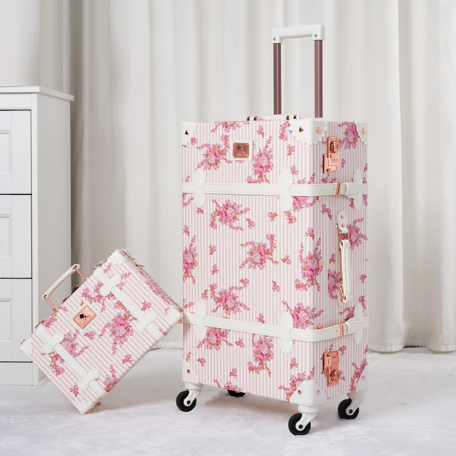 Vintage 2-Piece Suitcase Set - 26