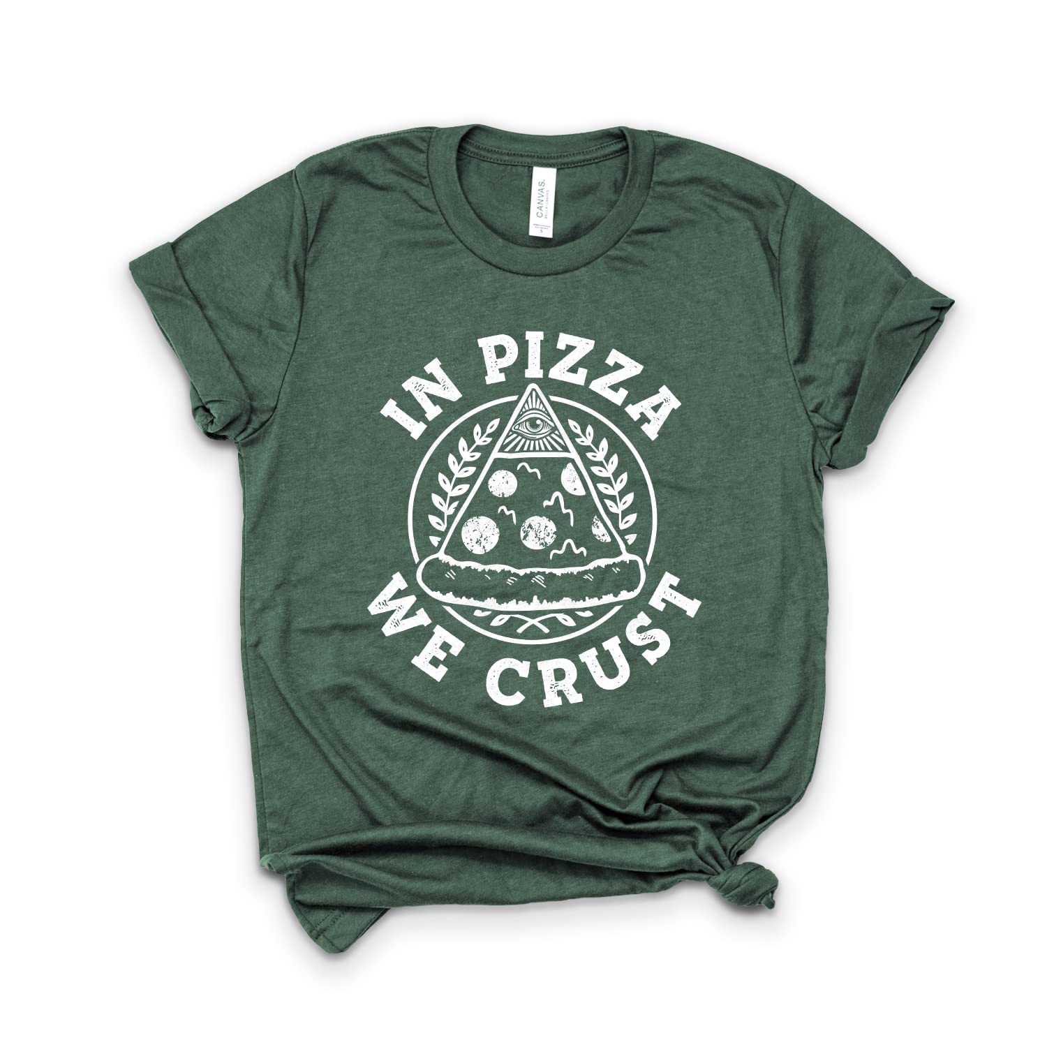 Funny Pizza Lover T-Shirt - 'In Pizza We Crust' Unisex Tee for Men & Women - Perfect Gift for Boyfriend, Girlfriend & Food Bloggers - Great for Date Nights, Pizza Parties & Foodie Events