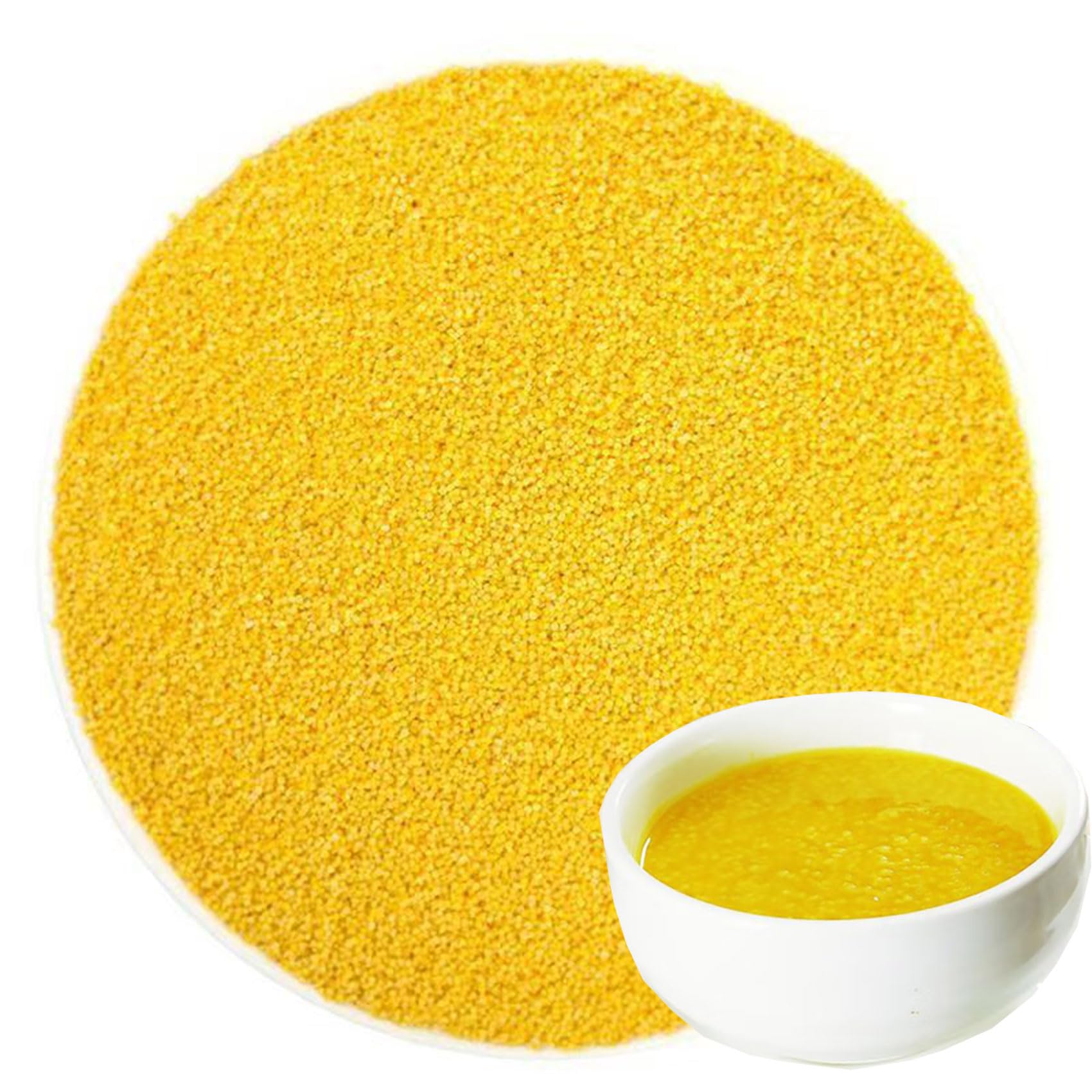 Organic Hulled Millet 17.63 oz - Gluten Free, Non-GMO Whole Grain for Cooking & Baking - Perfect for Porridge, Salads, and Healthy Meal Prep