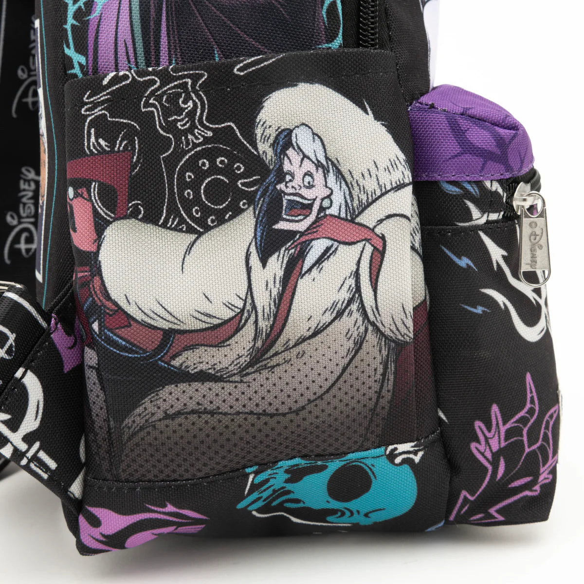 Wonda Pop Villains 13 Inch Nylon Mini Backpack for Kids - Lightweight School Bag for Boys & Girls, Perfect for Disney Theme Parks, School, Travel & Daily Use