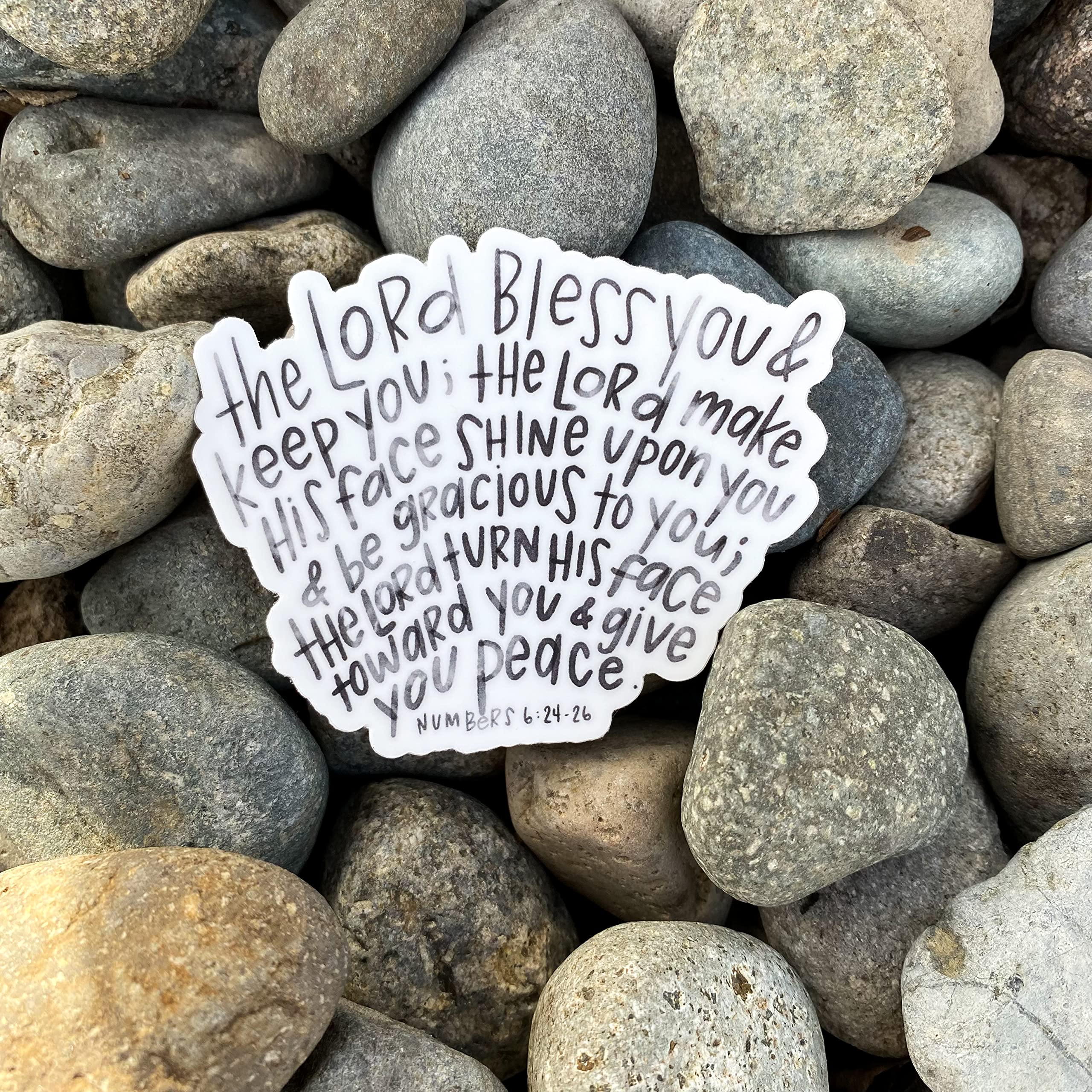 Religious Stickers - Lord's Blessing Christian Bible Quote Decals for Faith Journaling & Scrapbooking - May the Lord Bless You & Keep You - Perfect for Bible Journals, Prayer Books & Faith-Based Crafts