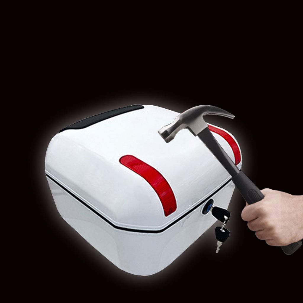 Premium ABS Motorcycle Trunk Luggage Storage Box - Large Capacity, Waterproof, Anti-Impact & Scratch Resistant - Durable Motorbike Travel Accessory for Commuting, Touring & Road Trips